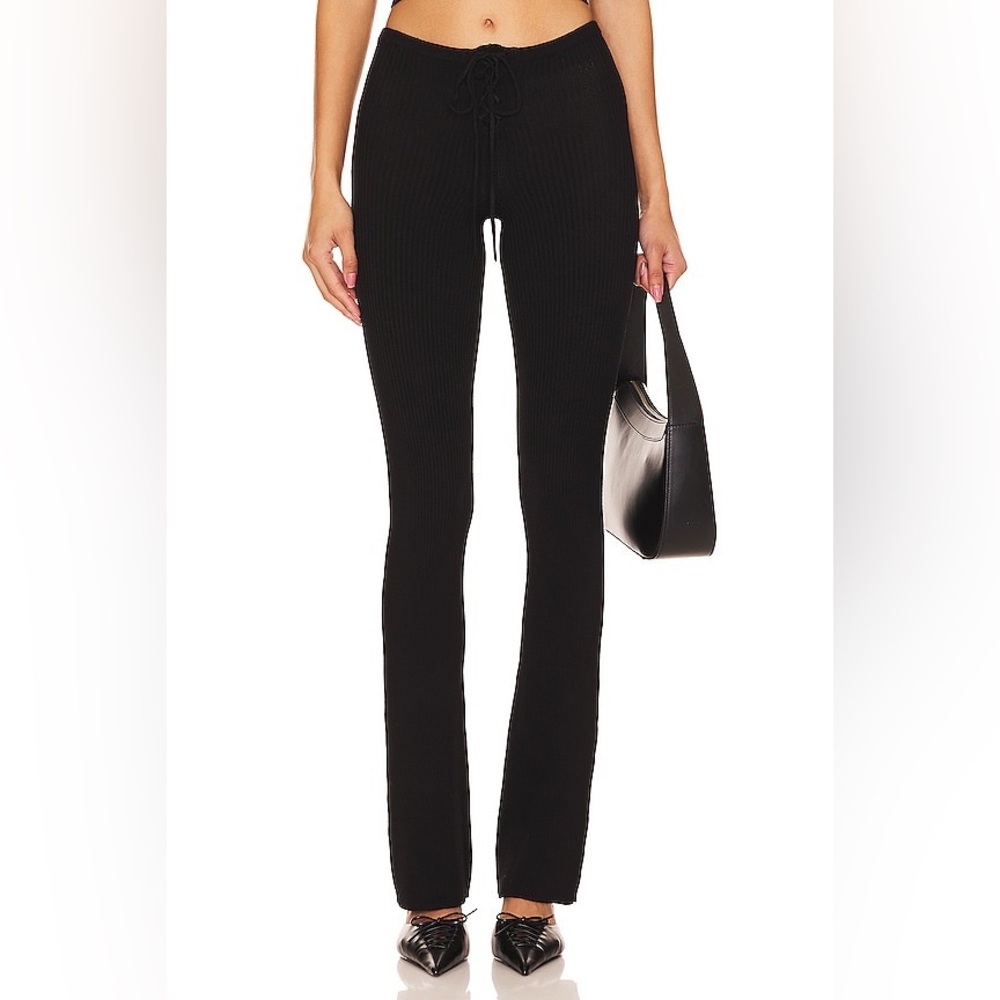 Camila Coelho Artemis Lace Up Knit Pant XS